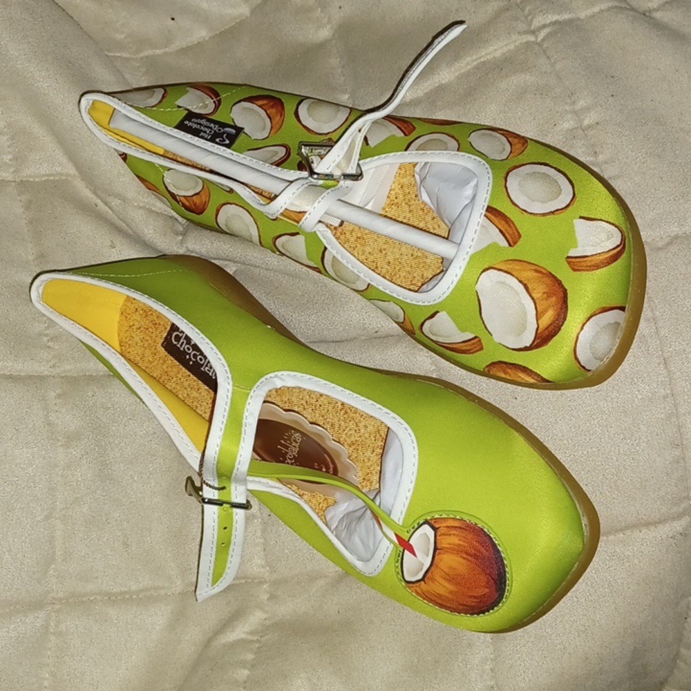 Coconut 🥥 Hot Chocolate Design mary jane flats
